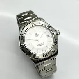 TAG Heuer Aquaracer White Dial Fullshet Mulus Like New, WAP1111