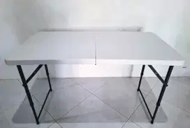 Baru Meja Lipat 2 fold table Portabel serbaguna multifungsi 1.2 meter