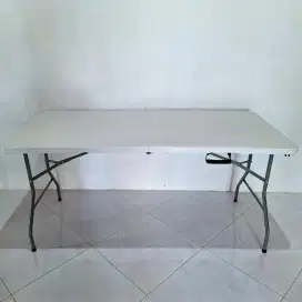 Baru Meja lipat 2 fold table panjang portabel serbaguna 1.5 meter