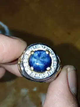 Trapiche blue sapphire thailand 7.5 ct