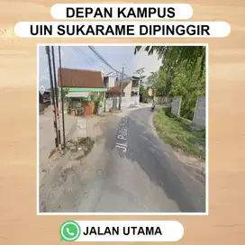 TANAH DEPAN KAMPUS UIN SUKARAME BANDAR LAMPUNG NEMPEL ASPAL