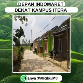 KAVLING DEPAN INDOMARET ITERA DSAMPING PINTU TOL DP MURAH