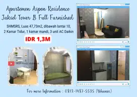 Apartemen Aspen Residence Jaksel Tower B 2br Full Furnished