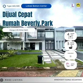 Dijual CepatRumah Beverly Park-Batam Center