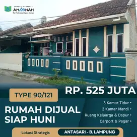 Dijual cepat rumah  jalan jalur 2 antasari Lampung