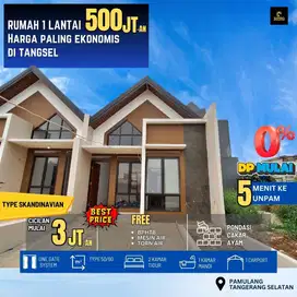 637.Rumah 1 Lantai Siap Huni Free Biaya Dkt Kampus UNPAM Pamulang