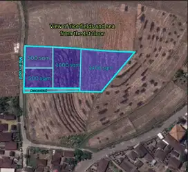 Exclusive plots in various sizes for sale in Kelecung, Tabanan, Bali