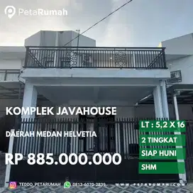 rumah siap huni komplek java house daerah medan helvetia