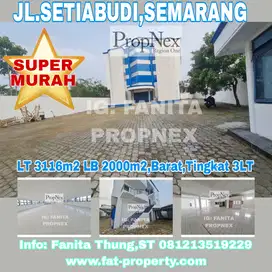 Dijual gedung bgs di Jl Setiabudi,Semarang LT 3116m2 LB 2000m2,Barat,3