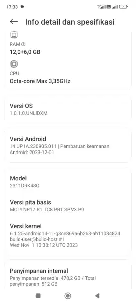 Mau di jual Xiaomi pocco x6pro