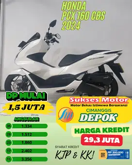 HONDA PCX 160 CBS TAHUN 2024 MELAYANI PAYMENT CASH & KARTU KREDIT