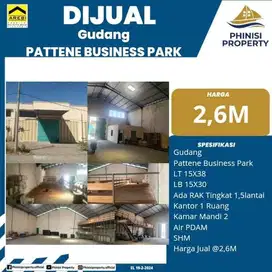 DIJUAL Gudang Pattene Business Park Harga Murah