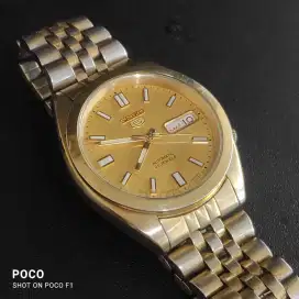 SEIKO 5 21J REF. 7S26-00X0 DIAL GOLD
