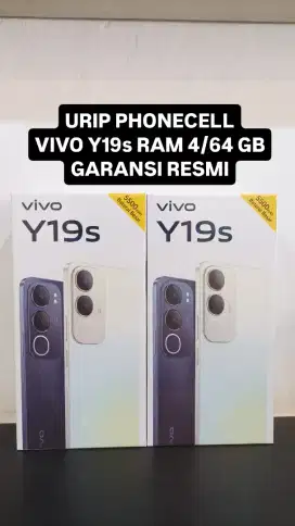 VIVO Y19s RAM 4/64 GB GARANSI RESMI