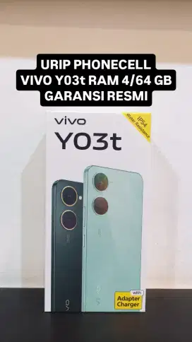 VIVO Y03t RAM 4/64 GB GARANSI RESMI