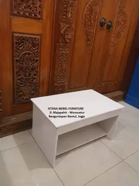 Meja Komputer Laptop Belajar Tulis Anak Kost Kos Pendek Lesehan Kayu