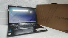 Asus vivobook e410ka/n4500/ssd-256gb/ram-8gb/14inci/baru 2 bulan