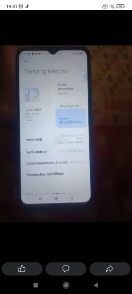 Hp redmi 9A ram 3/32