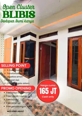 Rumah minimalis harga terjangkau dikawasan Asri