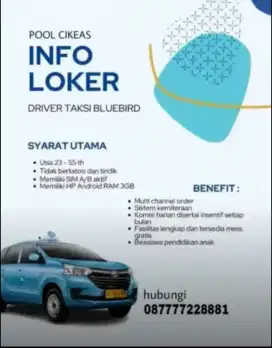 DICARI PENGEMUDI PROFESIONAL