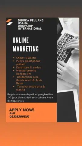 Di buka lowongan bisnis online