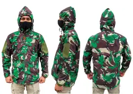 Jaket Tactical TAD Waterproof Loreng Malpinas TNI