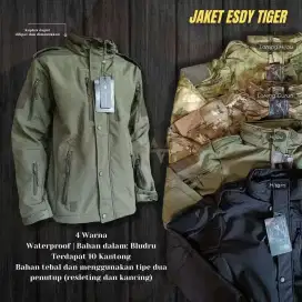 Jaket Tactical Esdy Tiger Waterproof Original Import