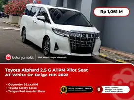 [LOW KM] Toyota Alphard 2.5 G ATPM TSS Pilot Seat AT White 2022/2023