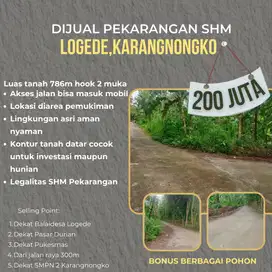 BELI TANAH SHM DAPAT BONUS BANYAK POHON AREA KARANGNONGKO