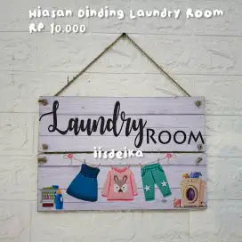 DEKORASI HIASAN DINDING LAUNDRY ROOM