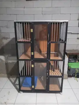 Kandang kucing alumunium