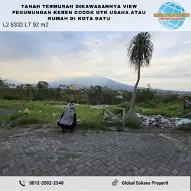 Tanah View bagus Cocok untuk Bangun Villa Kota Batu