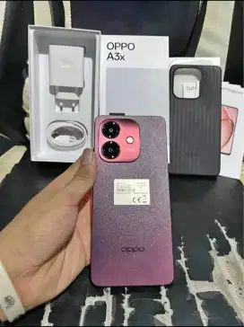 Oppo A3x Nebula Red 64gb Mulus Lengkap No Minus Garansi Resmi Oppo