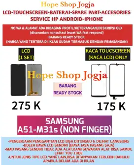 Service HP-Baterai-Touchscreen-LCD SAMSUNG A51-M31s