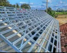 Atap baringan dan plafon gypsum,pvc dll