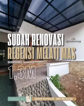 Rumah sudah renovasi siap huni di Regensi Melati Mas Serpong