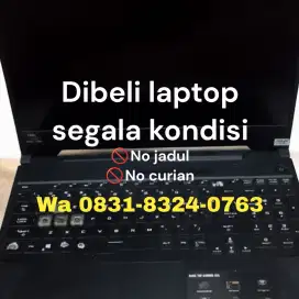 Laptop kondisi rusak dibeli