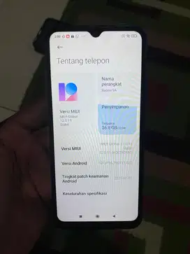 Di jual Xiaomi Redmi 9A