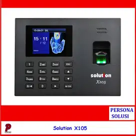 Solution X105 - Mesin Absensi Fingerprint - Baterai Internal - Garansi