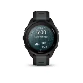 GARMIN FORERUNNER 165 Non music Like New Warna Black/Slate Grey