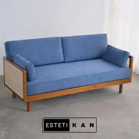 Kursi Ruang Tamu Minimalis Modern Japandi | Sofa Aesthetic Vintage