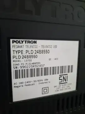 Tv polytron 24 inch led