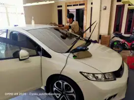 Pasang kaca film mobil cover jok murmer bisa di panggil