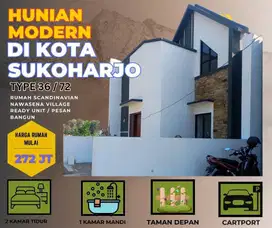 RUMAH CANTIK DAN MURAH DI TORIYO SUKOHARJO DEKAT RSUD SUKOHARJO