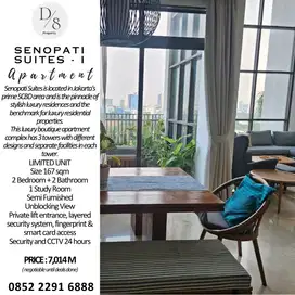 Jual SENOPATI SUITE 1, Only Rp 7,014M, Lokasi Bergengsi, Luas 167m2