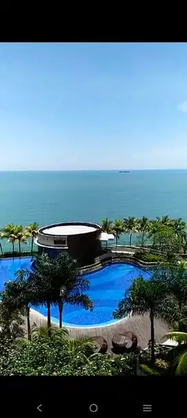 Di sewakan per tahun view pantai fully furnished Apartment Borneo bay