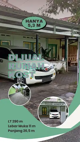 Rumah Kost Luas 290m di Catur Tunggal, Depok, Jogja