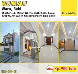 Dijual Rumah 2 Lantai Siap Huni di Waru, baki, Sukoharjo