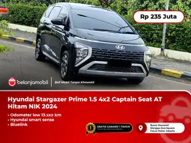 [ LOW KM ] Hyundai Stargazer Prime 1.5 Captain Seat AT Hitam 2024/2025