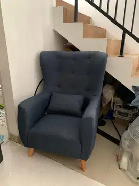 Sofa / kursi biru navy